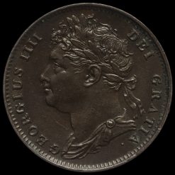 1822 George IV Copper Farthing Obverse