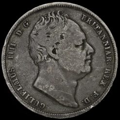 1837 William IV Milled Silver Half Crown Obverse