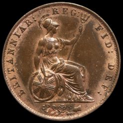 1841 Queen Victoria Young Head Copper Halfpenny Reverse