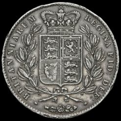 1844 Queen Victoria Young Head Silver Crown Reverse