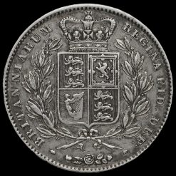 1845 Queen Victoria Young Head Silver Crown Reverse