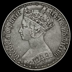 1883 Queen Victoria Gothic Florin Obverse