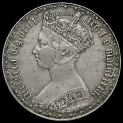 1883 Queen Victoria Gothic Florin Obverse