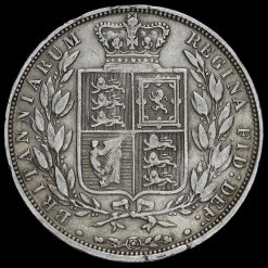 1883 Queen Victoria Young Head Silver Half Crown Obverse