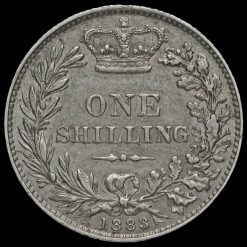 1883 Queen Victoria Young Head Silver Shilling Reverse