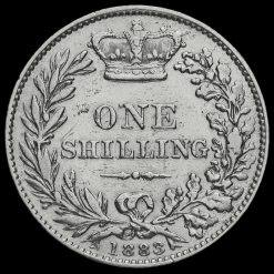 1883 Queen Victoria Young Head Silver Shilling Reverse