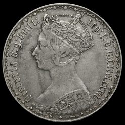 1884 Queen Victoria Gothic Florin Obverse