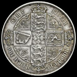1884 Queen Victoria Gothic Florin Reverse