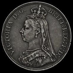 1887 Queen Victoria Jubilee Head Silver Crown Obverse