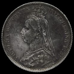 1887 Victoria Jubilee Head Sixpence Obverse