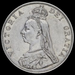 1889 Queen Victoria Jubilee Head Silver Double Florin Obverse