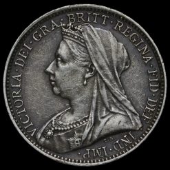 1896 Queen Victoria Veiled Head Silver Maundy Fourpence Obverse