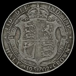 1902 Edward VII Silver Half Crown Reverse