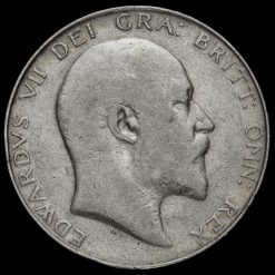 1907 Edward VII Silver Half Crown Obverse