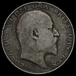 1908 Edward VII Silver Half Crown Obverse