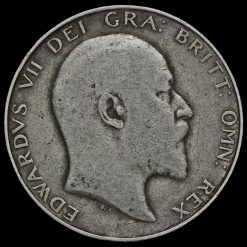 1908 Edward VII Silver Half Crown Obverse