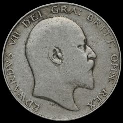 1909 Edward VII Silver Half Crown Obverse
