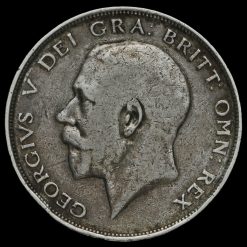 1913 George V Silver Half Crown Obverse