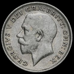 1914 George V Silver Sixpence Obverse