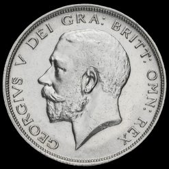 1914 George V Silver Half Crown Obverse