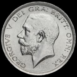 1915 George V Silver Half Crown Obverse