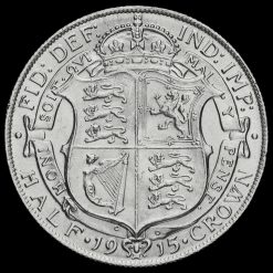 1915 George V Silver Half Crown Reverse