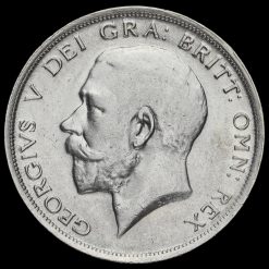 1915 George V Silver Half Crown Obverse