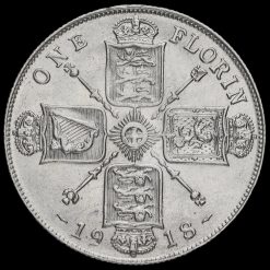 1918 George V Silver Florin Reverse