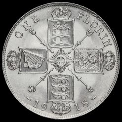 1918 George V Silver Florin Reverse