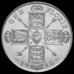 1918 George V Silver Florin Reverse