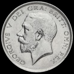 1918 George V Silver Half Crown Obverse