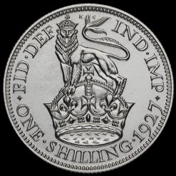 1927 George V Proof Silver Shilling Reverse