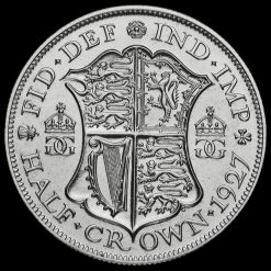 1927 George V Silver Proof Half Crown Reverse