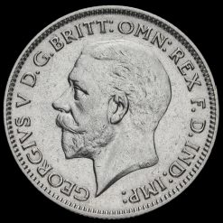 1933 George V Silver Sixpence Obverse
