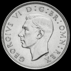 1942 George VI Silver Two Shilling Coin / Florin Obverse