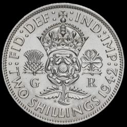 1942 George VI Silver Two Shilling Coin / Florin Reverse