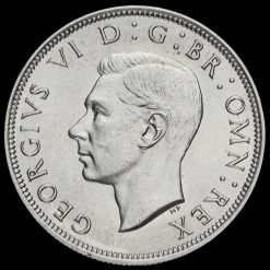 1944 George VI Silver Half Crown Obverse