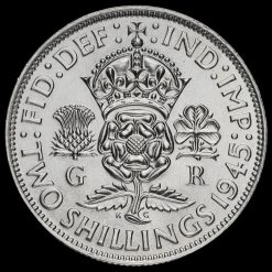 1945 George VI Silver Two Shilling Coin / Florin Reverse