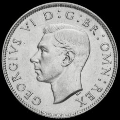 1945 George VI Silver Two Shilling Coin / Florin Obverse