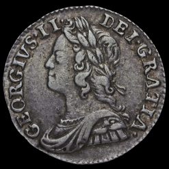 1746 George II Early Milled Silver Maundy Twopence Obverse