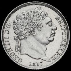 1817 George III Milled Silver Sixpence Obverse