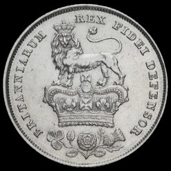 1825 George IV Bare Head Milled Silver Shilling Reverse