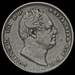 1834 William IV Milled Silver Sixpence Obverse