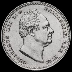 1836 William IV Milled Silver Shilling Obverse