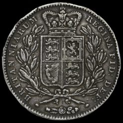 1845 Queen Victoria Young Head Silver Crown Reverse