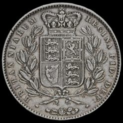 1845 Queen Victoria Young Head Silver Crown Reverse