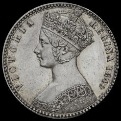 1849 Queen Victoria Godless Florin Obverse