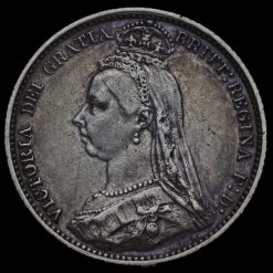 1887 Queen Victoria Jubilee Head Silver Sixpence Obverse