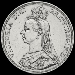 1887 Queen Victoria Jubilee Head Silver Crown Reverse