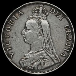 1887 Queen Victoria Jubilee Head Silver Double Florin Obverse